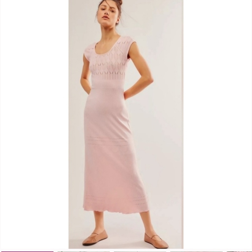 NWT FREE PEOPLE Robin seamless midi dress size S
